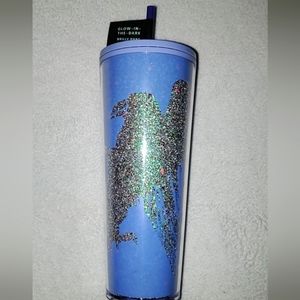Starbucks Venti 24oz Purple Crow Raven Glittery Tumbler